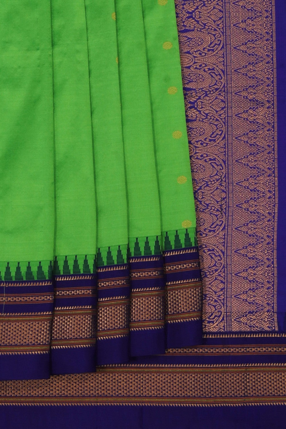 Green Narayanpet Silk Saree